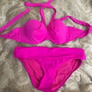 Hot pink bikini